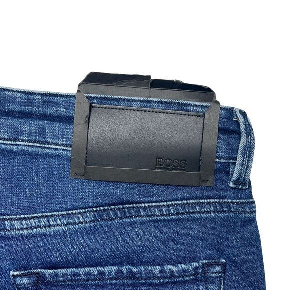 2-55 HUGO BOSS Men's Charleston Jeans Extra Slim Fit Dark Blue 33x32 - Picture 4 of 10
